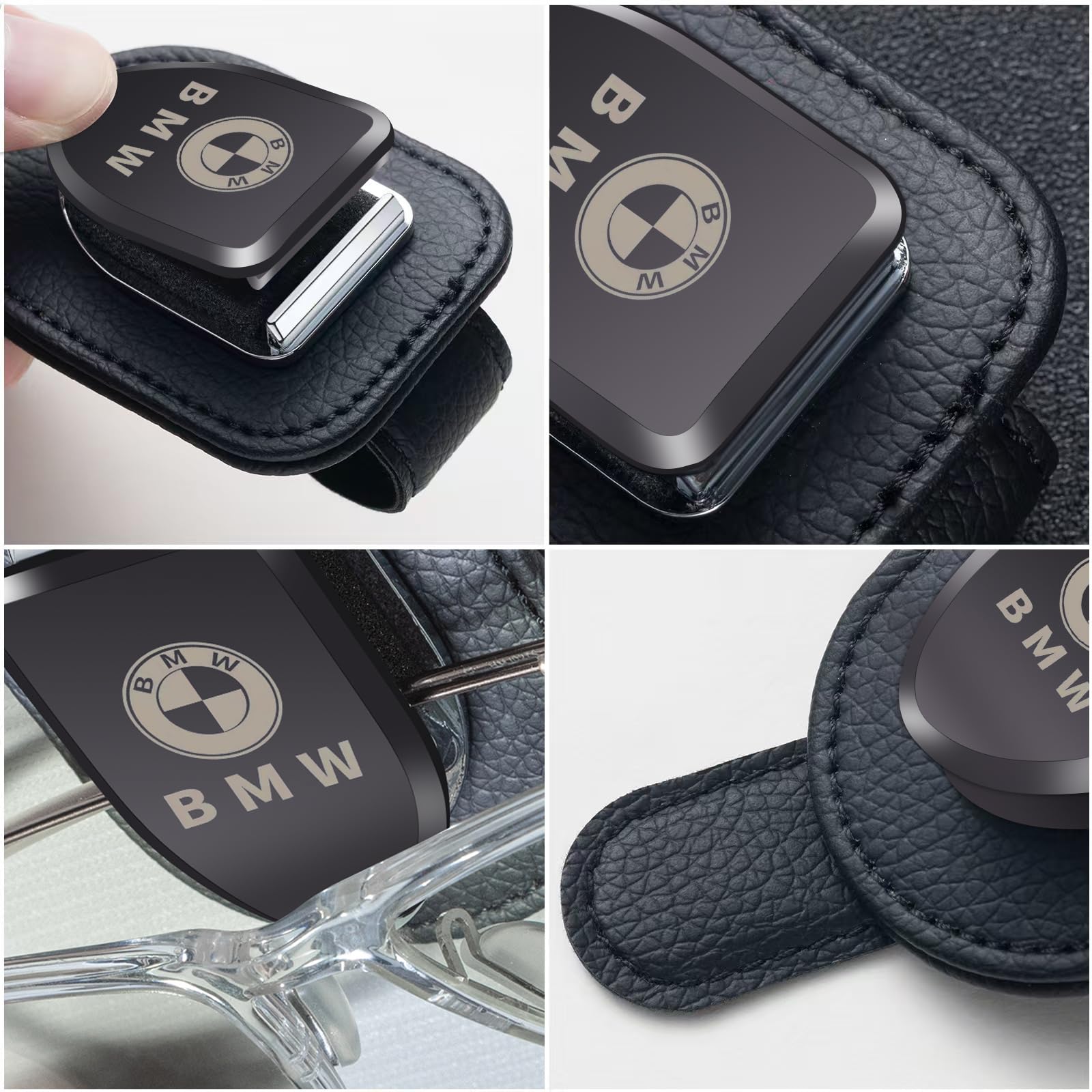 YUIQIEUY leather holder with sponge cushion protects lenses during travel.