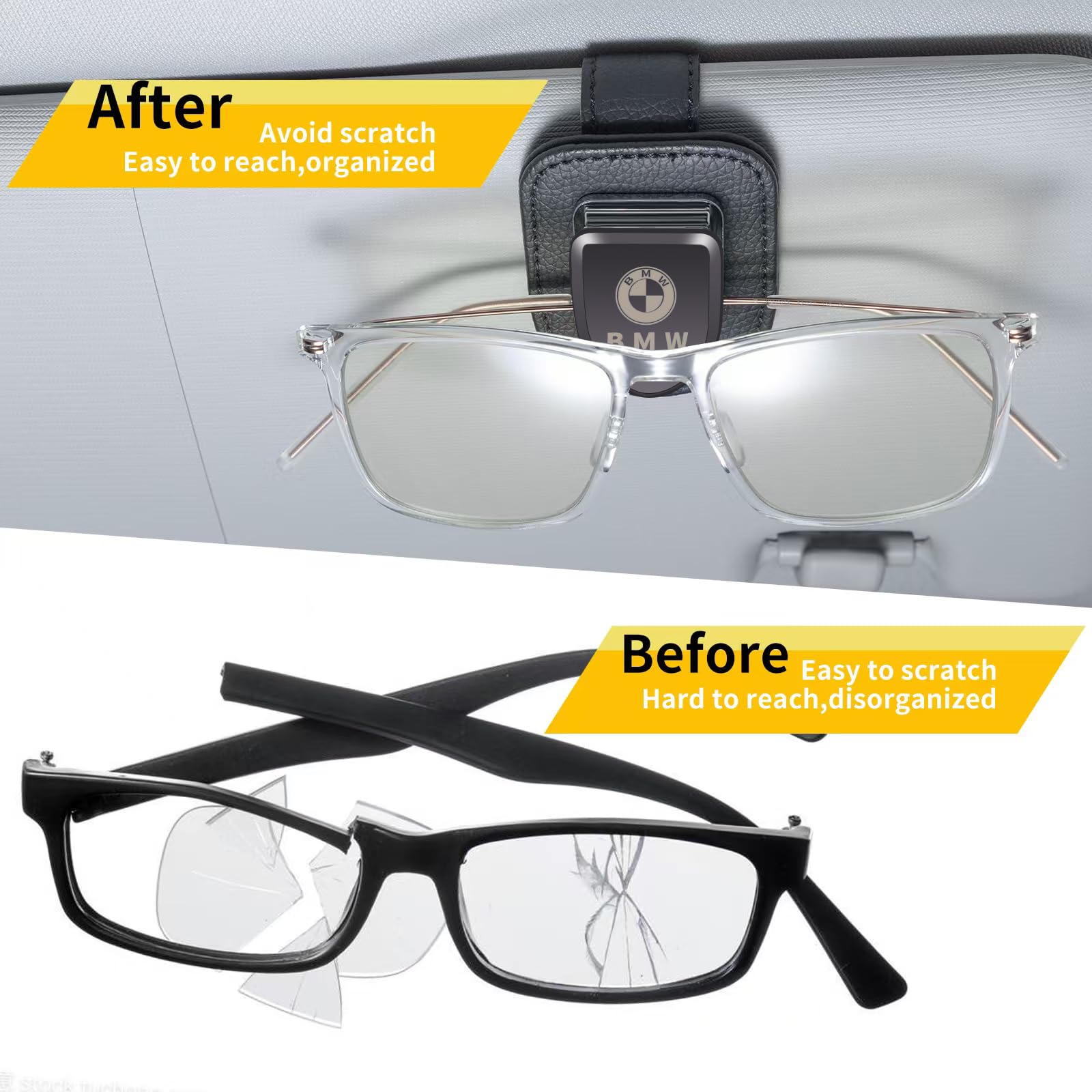 YUIQIEUY spring switch design ensures a secure grip on glasses.
