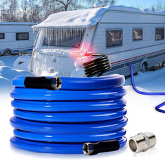 Yurnomy 100ft heated water hose assembly ready for RV use in cold weather