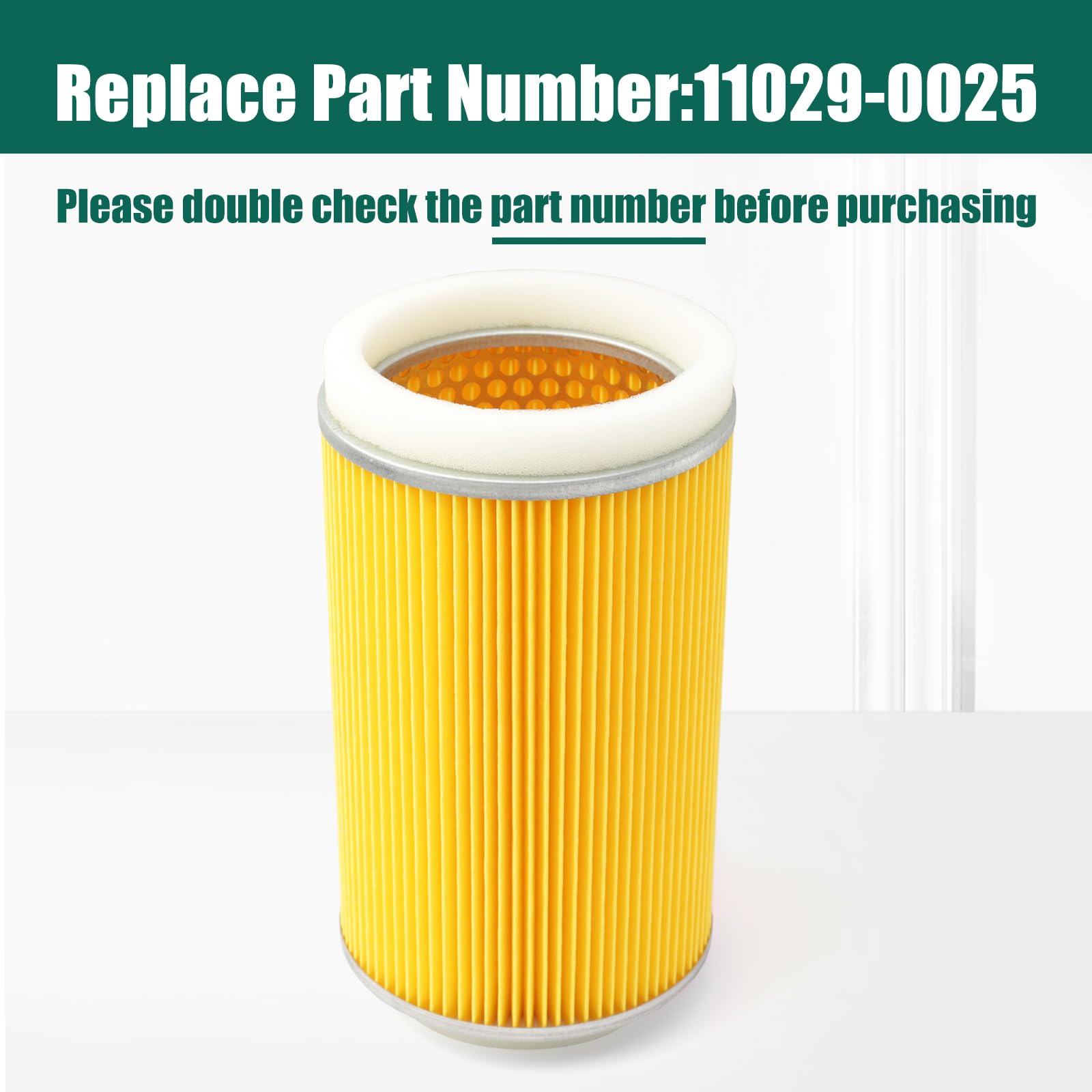 YUXIVCNE 11029-0025 packaging includes one air filter, confirming exact fit.