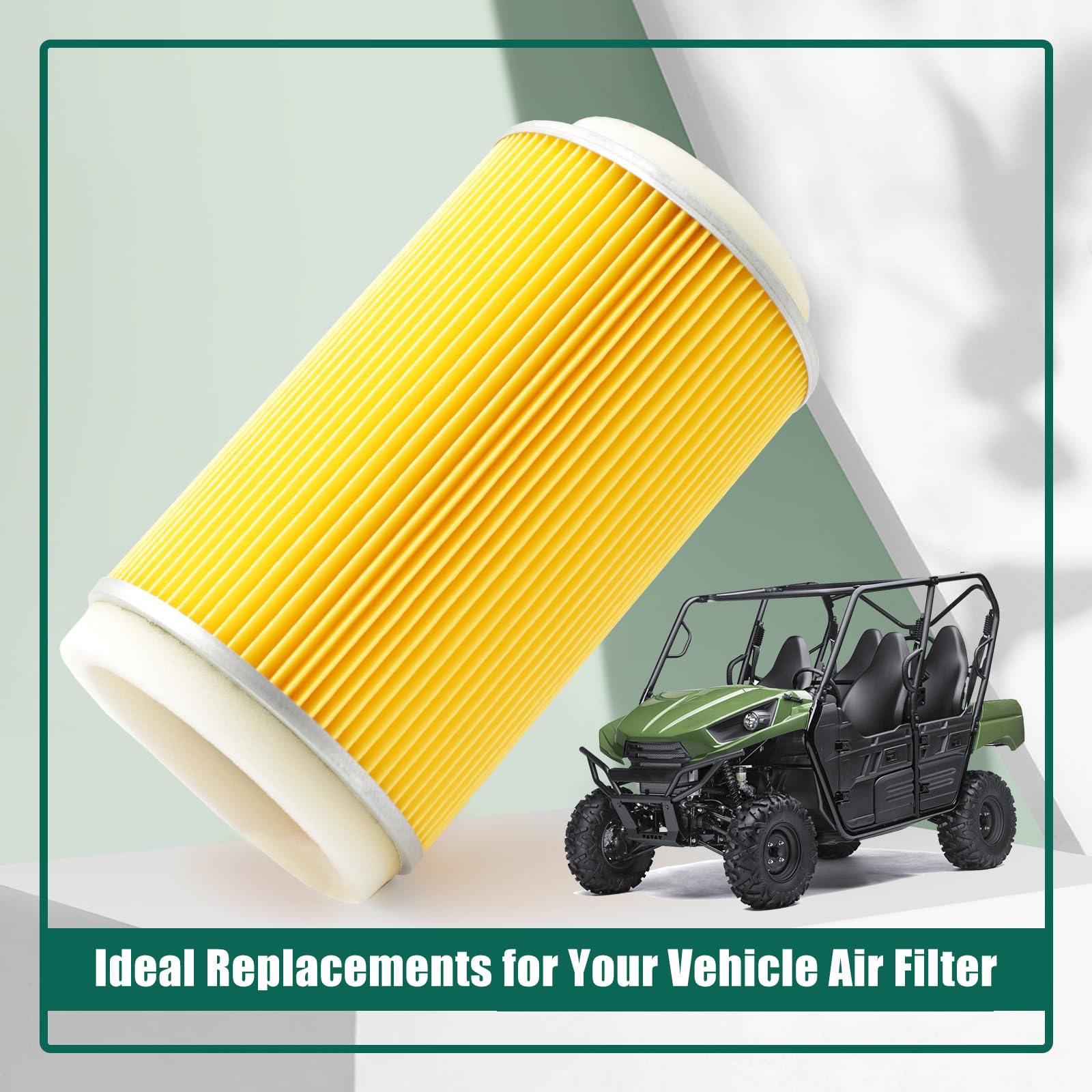 YUXIVCNE air filter after replacement in Kawasaki Teryx800.