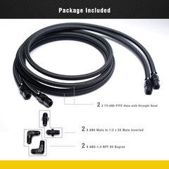 YUXIVCNE CNC aluminum 6061-T6 fittings in black finish.