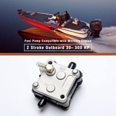 YUXIVCNE Mercury fuel pump side view highlighting plug-and-play installation
