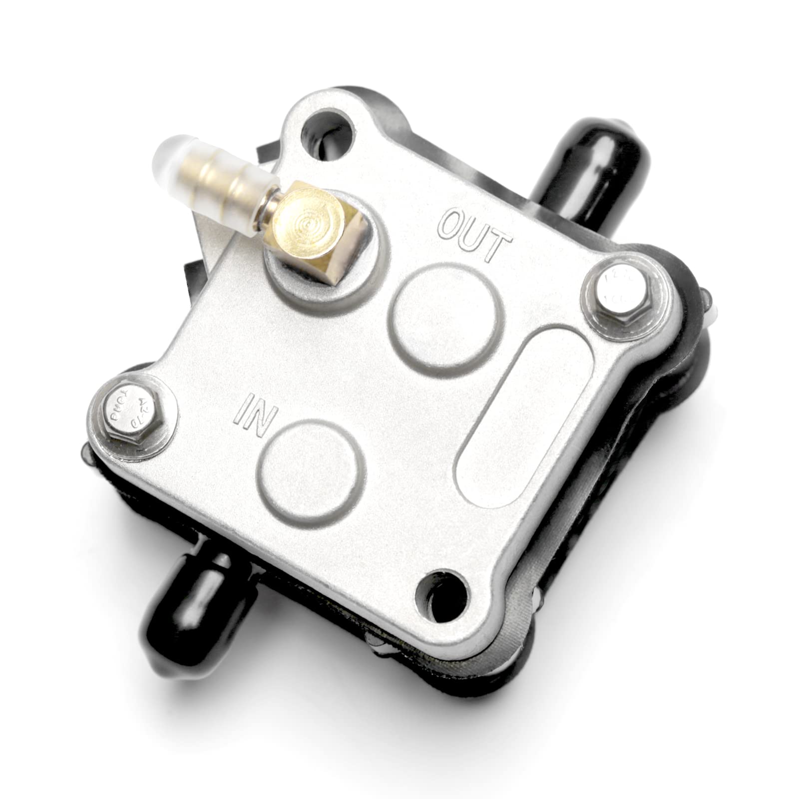 YUXIVCNE fuel pump in use on outboard engine, field-ready