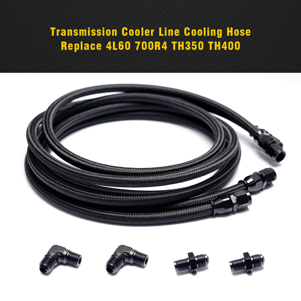 YUXIVCNE nylon outer with stainless braid for protected hose routing.