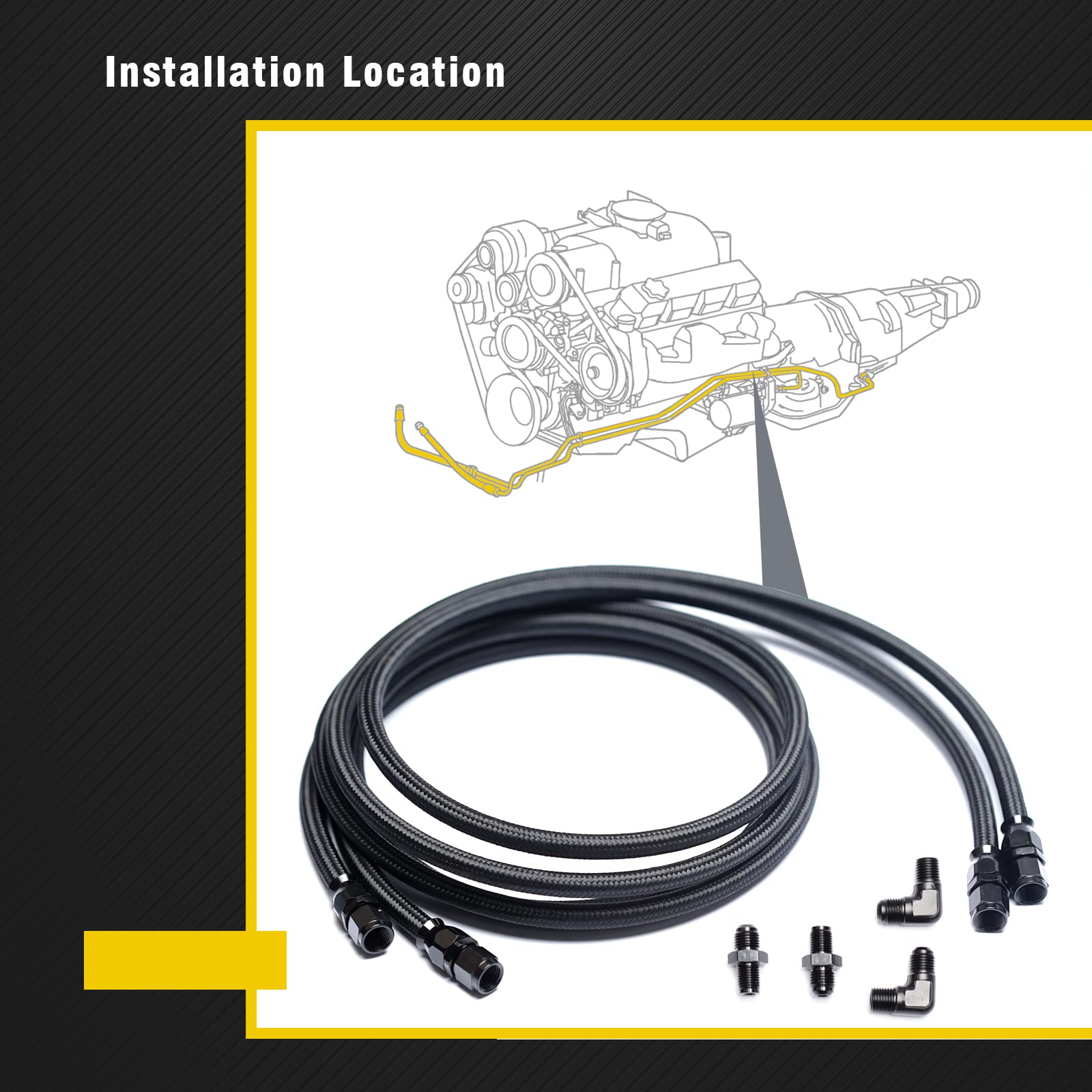 YUXIVCNE straight-head end fittings simplify installation alignment.