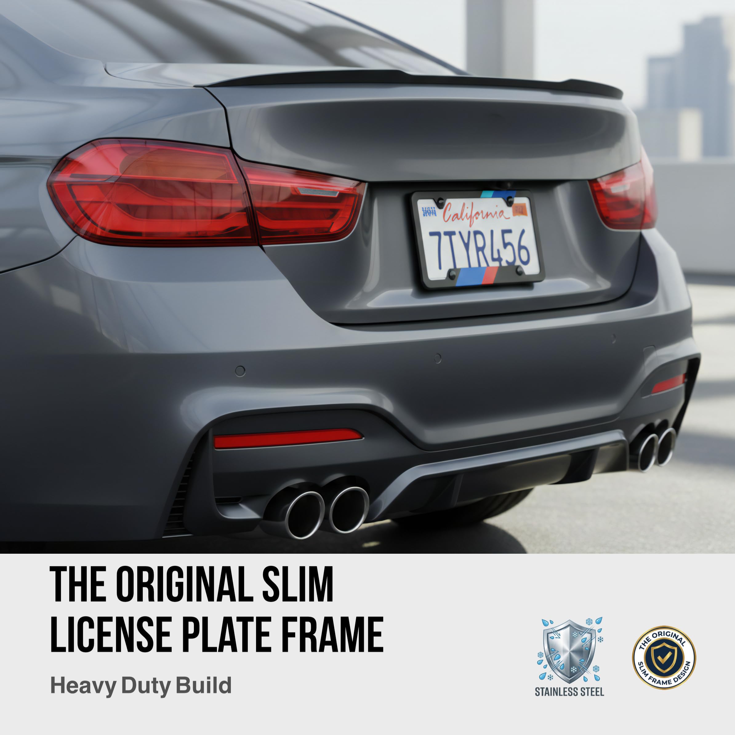 US/Canada 12x6 frame fit for standard license plates