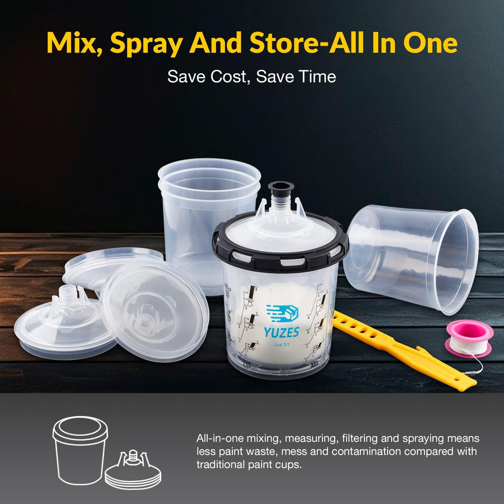 YUZES 125-micron filter lids produce finer filtration.