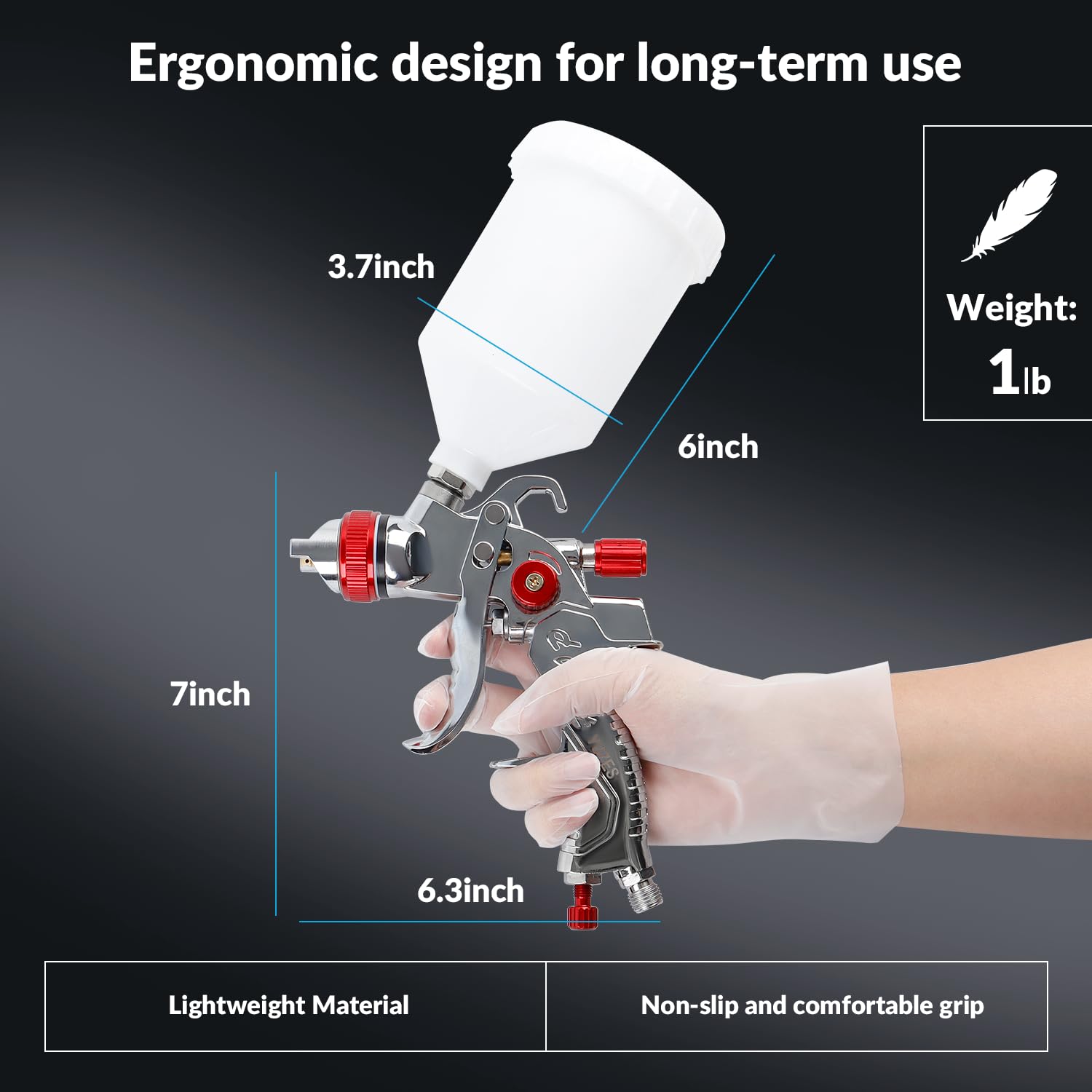 YUZES tape, adapters and wrench for easy setup and leak prevention