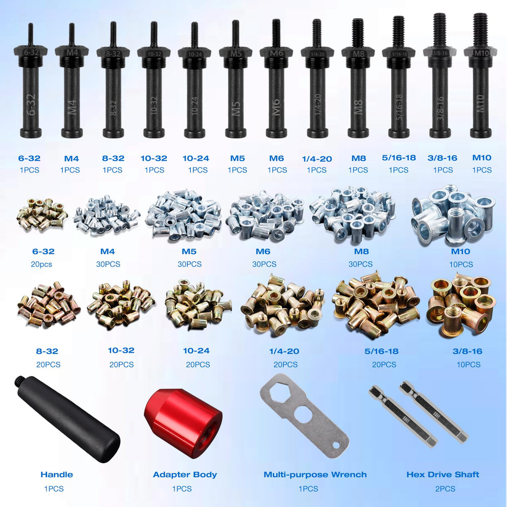 YUZES drive shafts compatible with hex drive systems