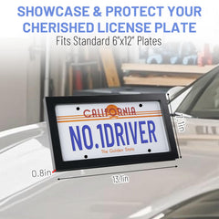 Yuzhrao 6x12 inch fit license frame keeps plates securely aligned