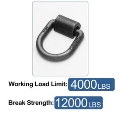 Ywvri forged steel D-ring highlighting heavy-duty construction