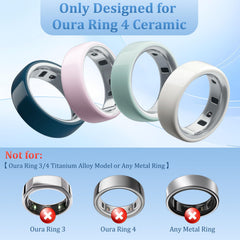 YWXTW Oura Ring 4 ceramic pad showing quick gray mark removal on outer ceramic surface.
