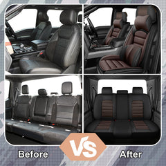 YWZQ leather appearance seat covers showcase premium comfort and breathability