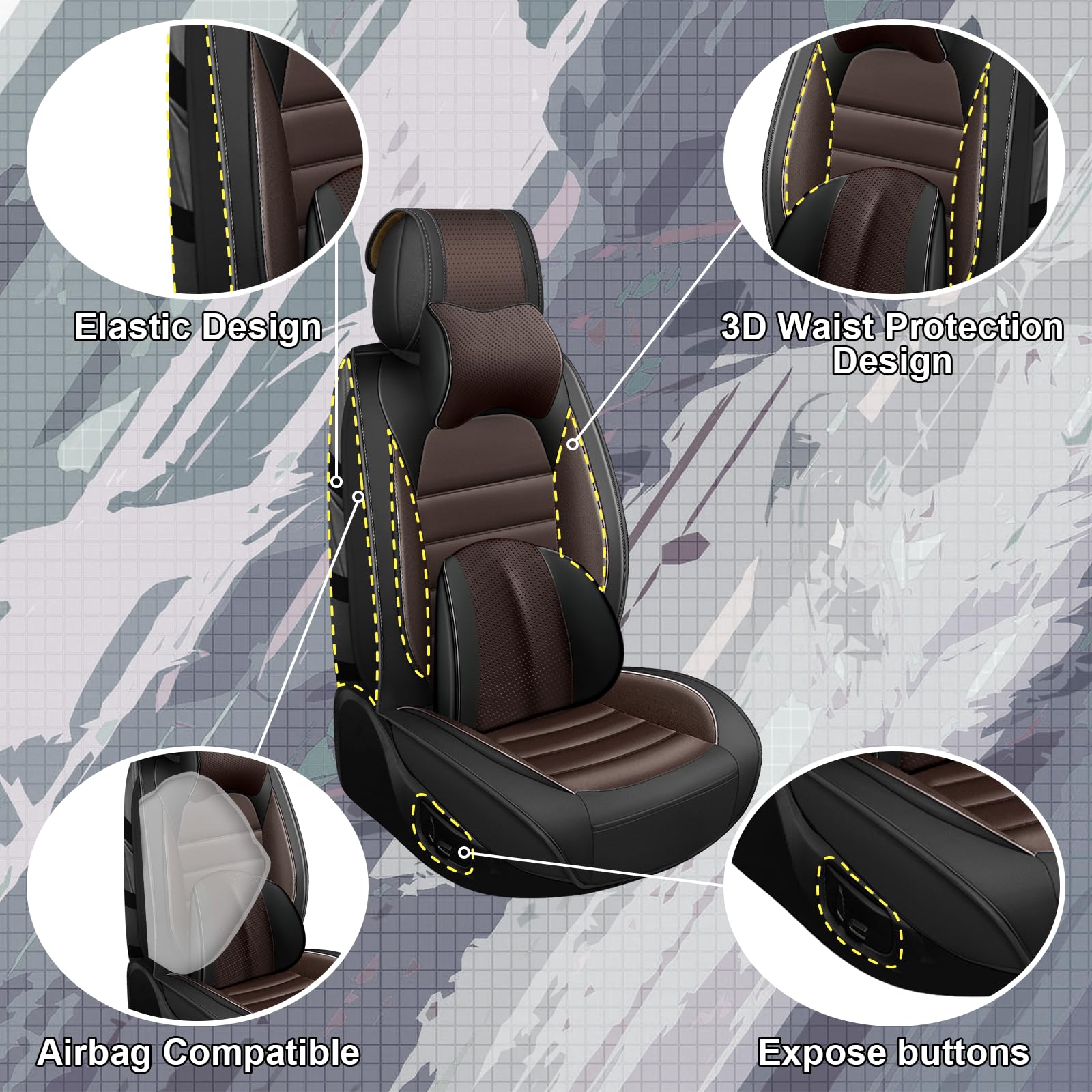 YWZQ waterproof seat protectors guard against spills and everyday wear