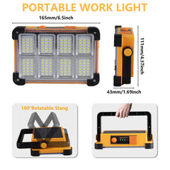 YXQUA back panel with USB and charging ports demonstrating emergency power-out capability