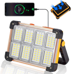 YXQUA front view of work light showing bright LEDs and compact build, easy high-output lighting