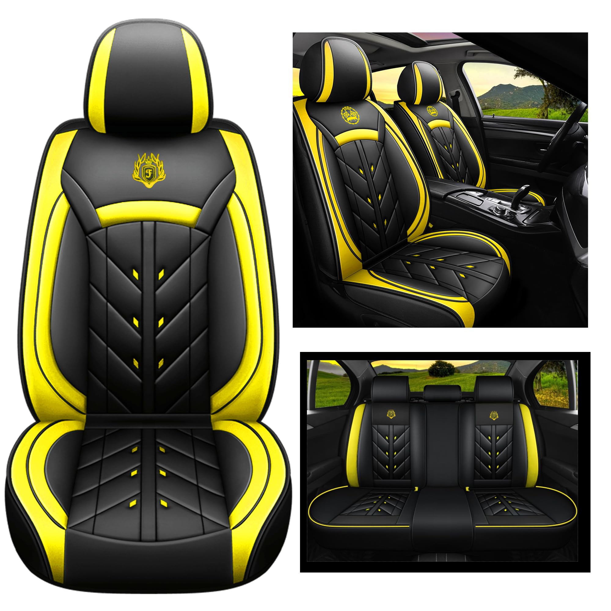 YXQYOEOSO full-set rear seat cover guards upholstery and keeps the back area tidy.