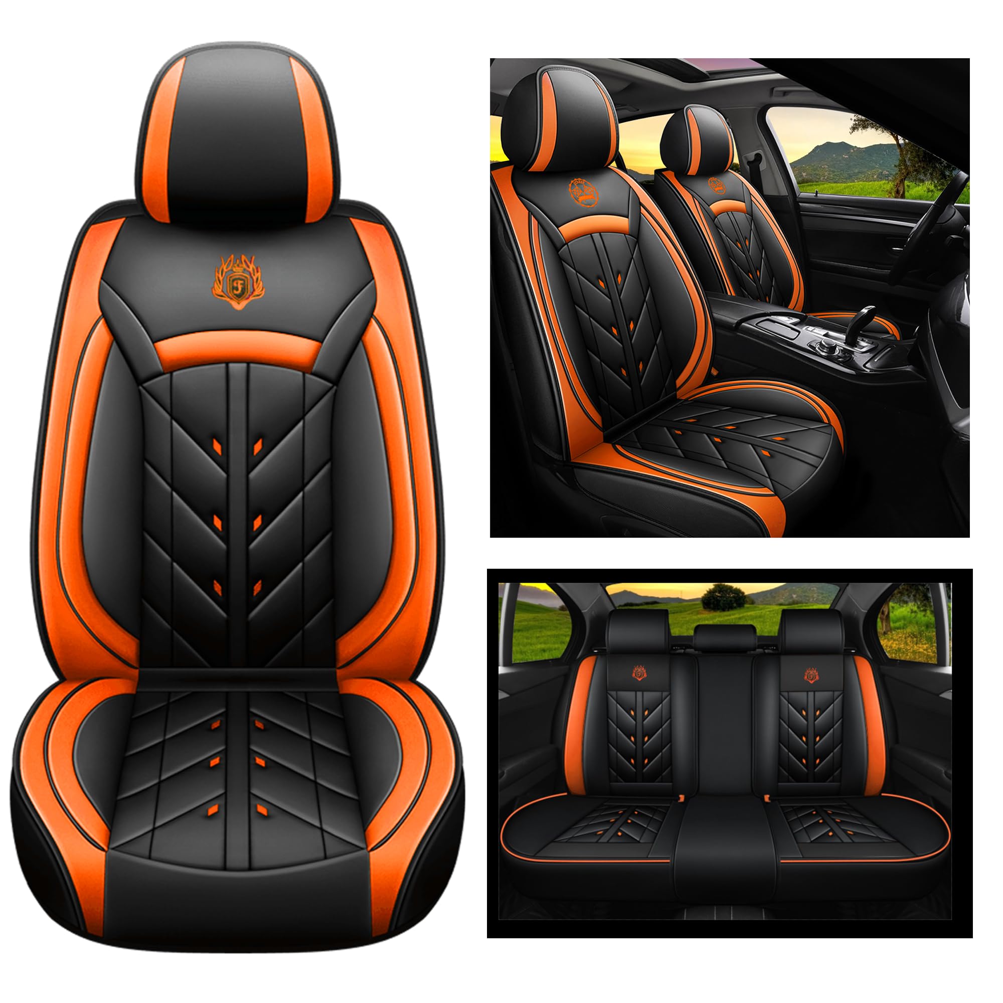 YXQYOEOSO leather rear-seat cover protects upholstery and keeps the back seats cohesive