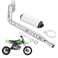 YYCKE 28mm exhaust muffler enhances sound and style on compatible dirt bikes.