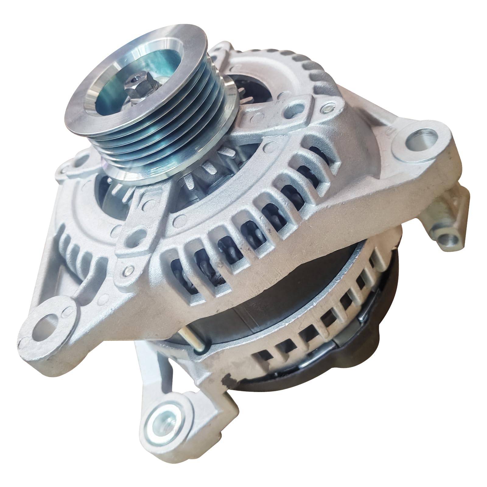 YYHHZZ alternator connection bolt close-up for secure electrical connections.