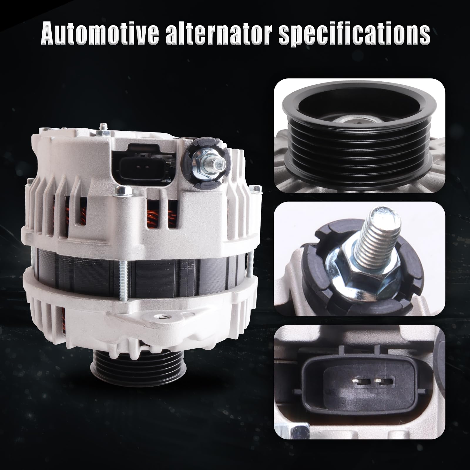 YYHHZZ Alternator label and connectors for quick verification during replacement