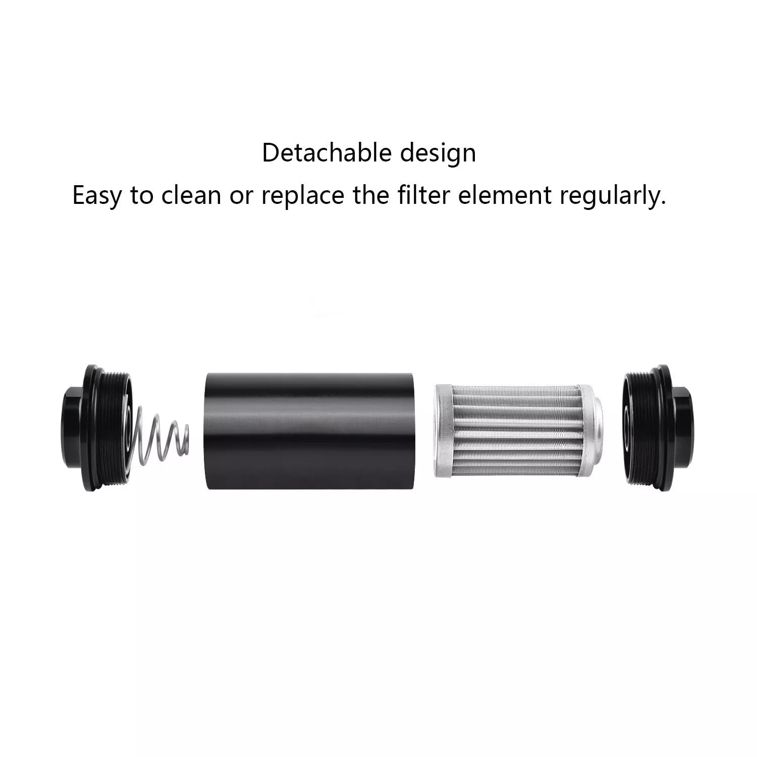 YYSSFM aluminum housing with stainless steel element for durable filtration.