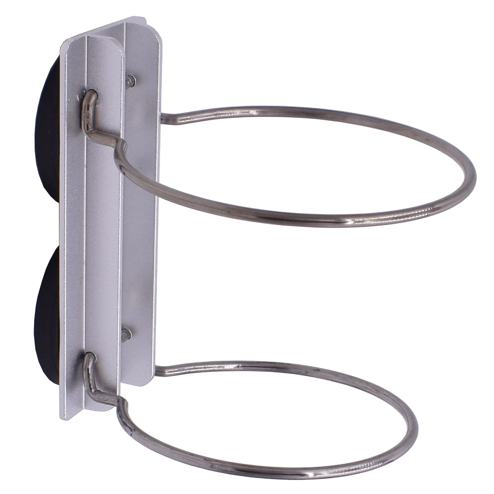 Attachment to ferrous metal surface enables quick setup during wraps.