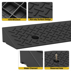 YZHUPTE detachable curb ramp for easy storage and transport