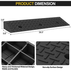 YZHUPTE heavy-duty curb ramp with 3-ton capacity for docks and garages