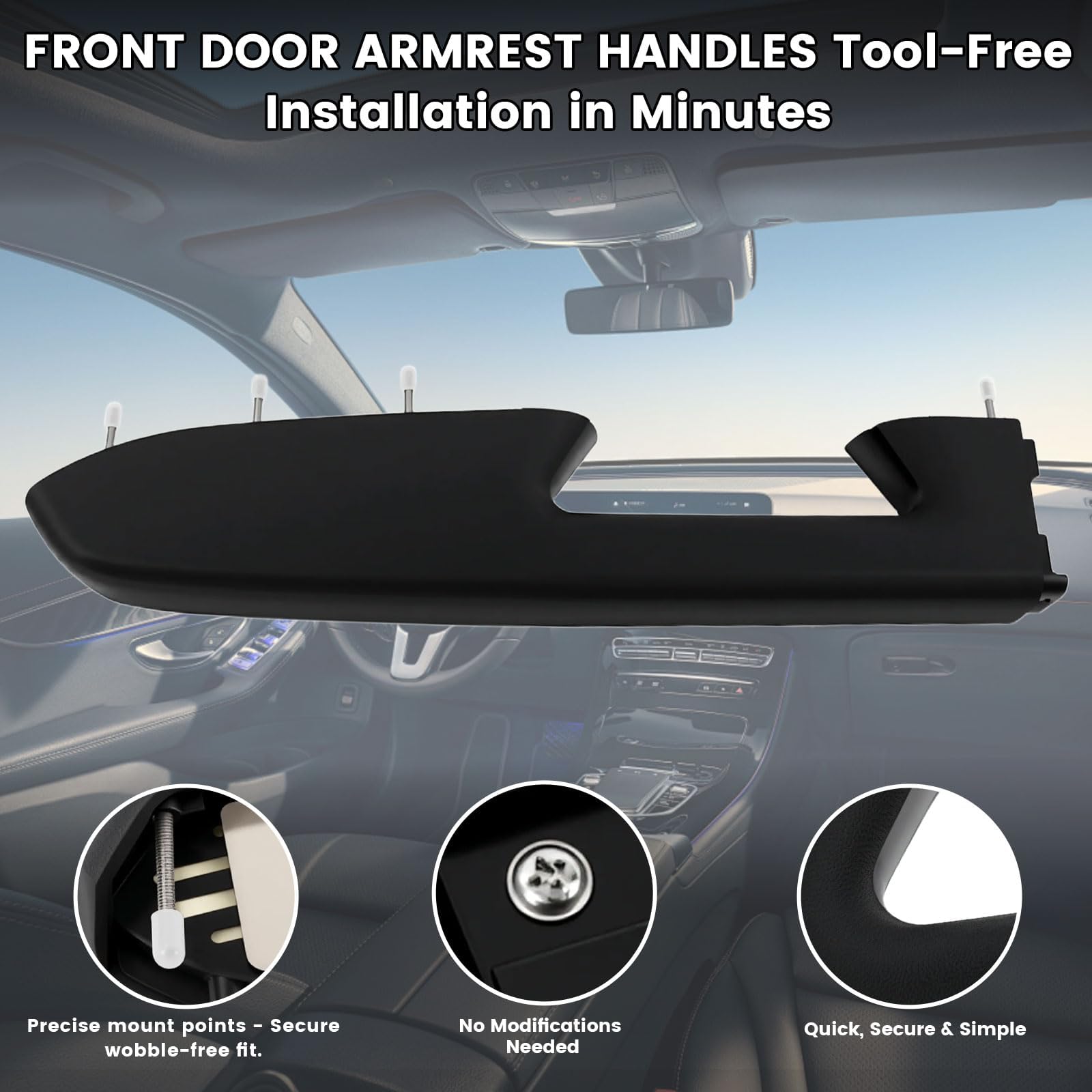 YZQPNB armrest replacement with OEM-like finish preserves interior aesthetics