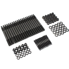 YZQPNB 12-point head stud kit package view shows durable chrome-moly components for LS engines.