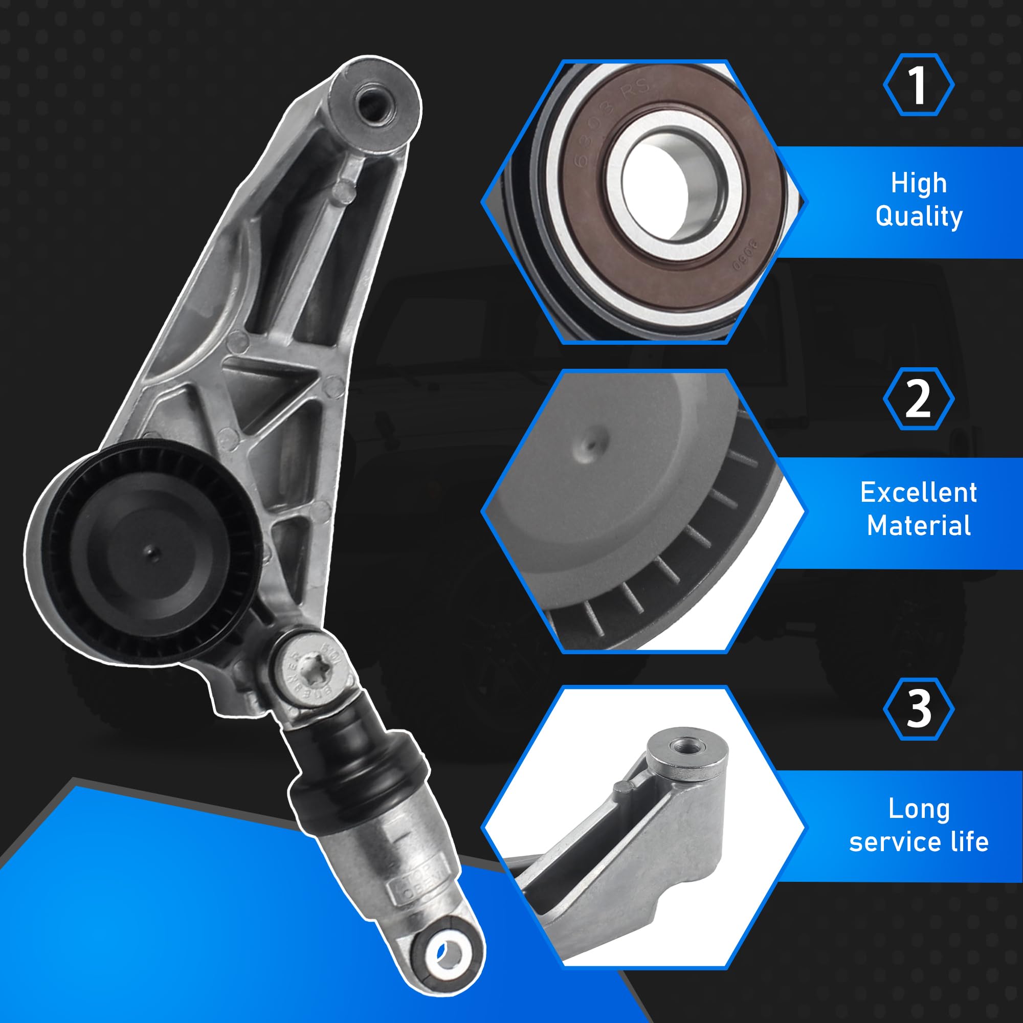 3.6L Jeep Wrangler compatibility with YzusGomumu improves tension stability