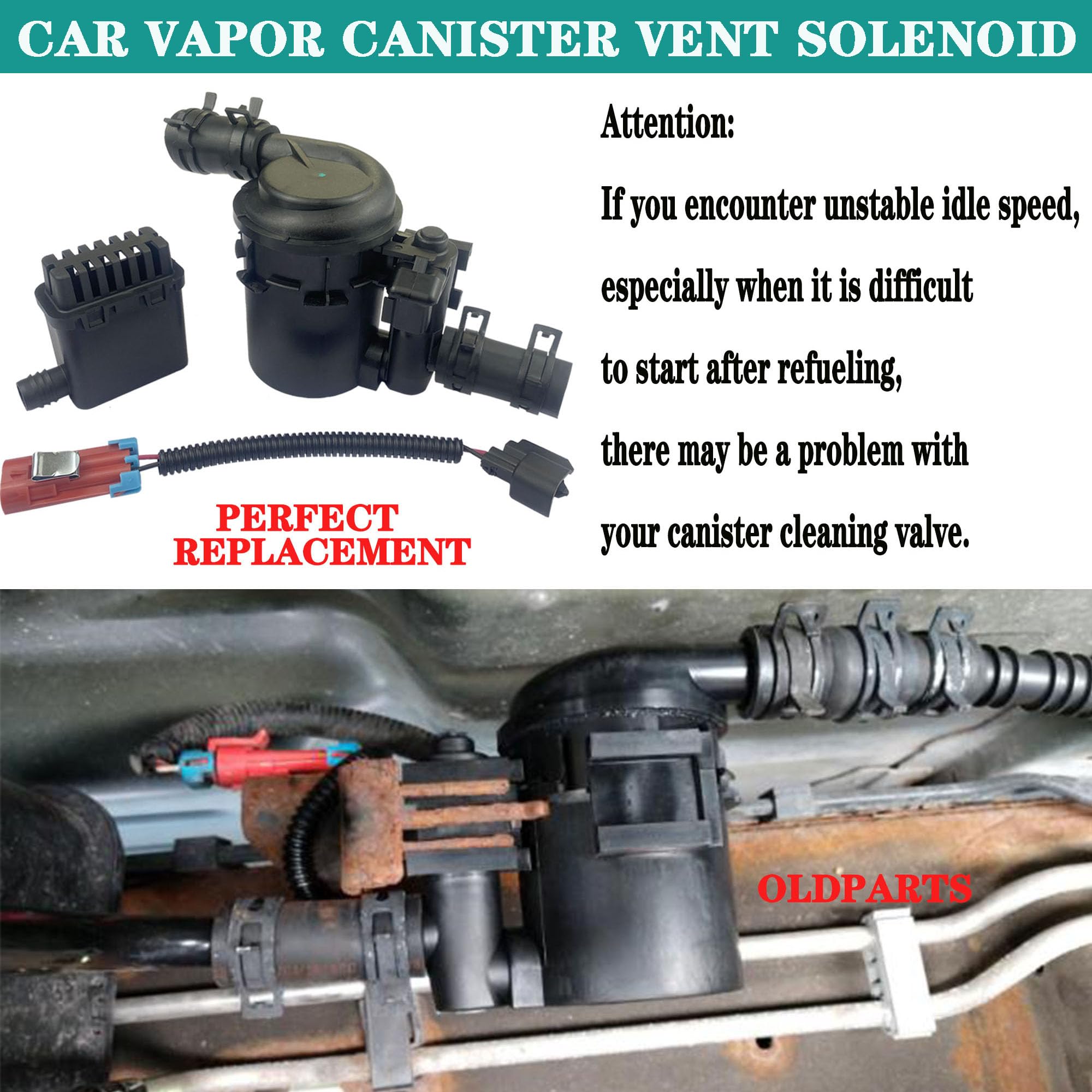 YzusGomumu vent solenoid for GMC Sierra 1500; easy plug-and-play