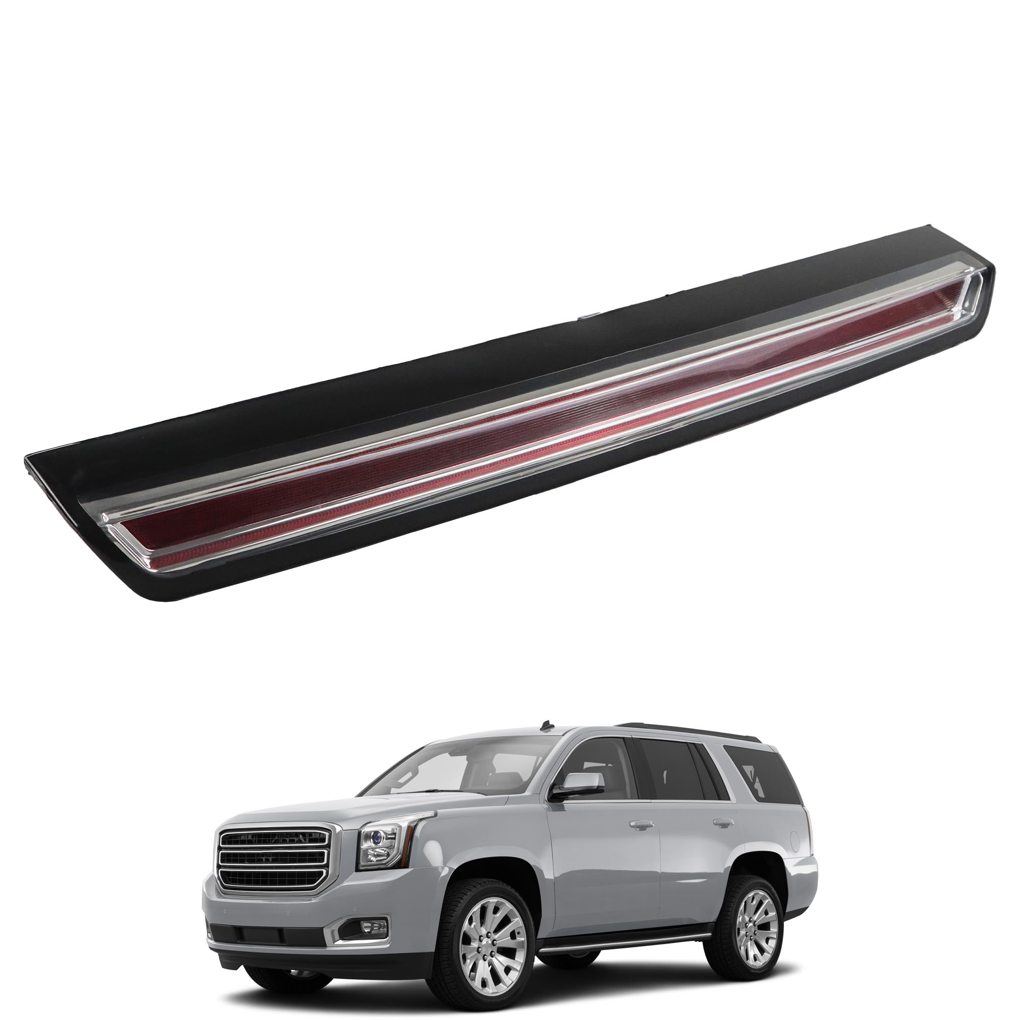 YzusGomumu center high-mount brake light improves rear visibility for safer braking.
