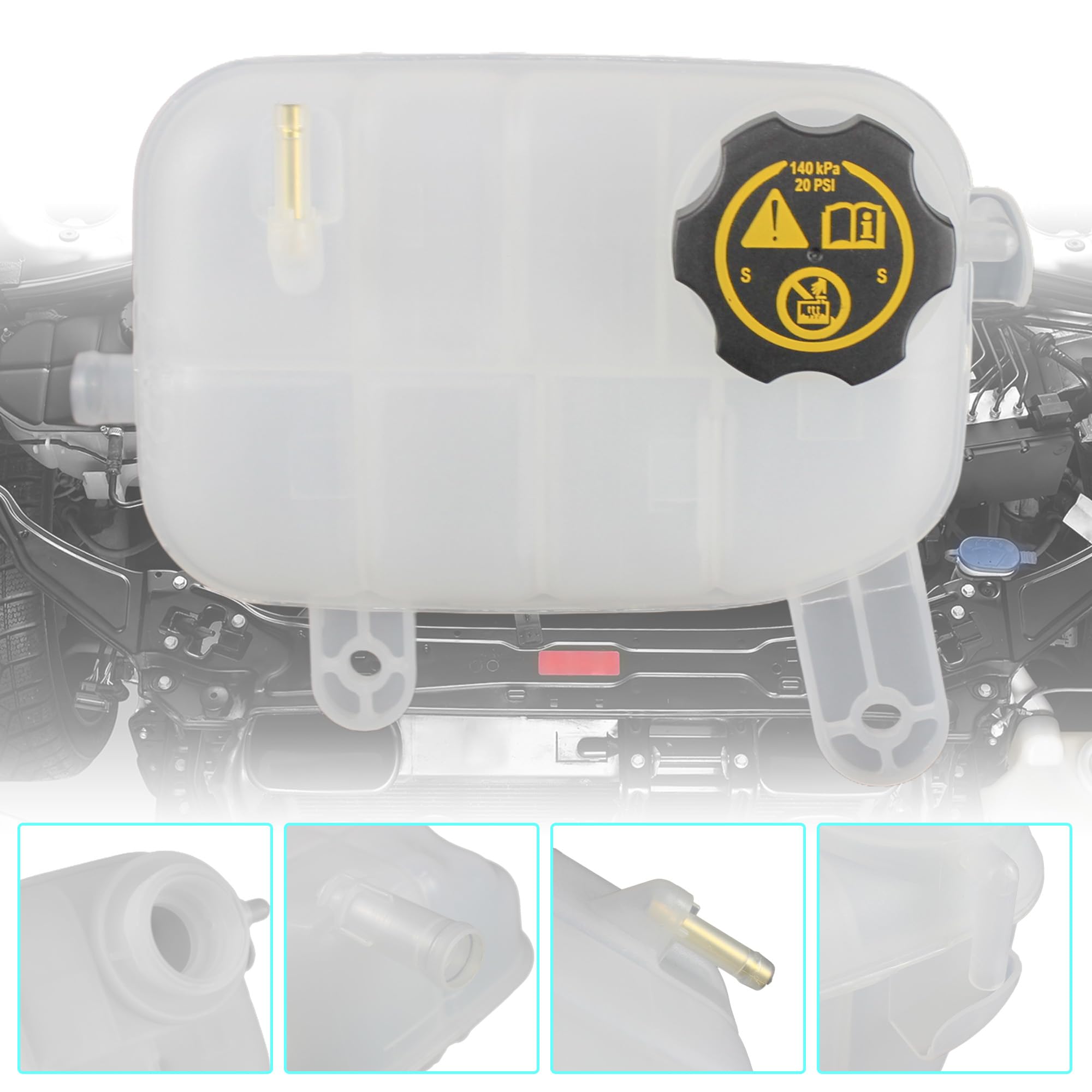 YzusGomumu Chevy Trax 1.4L overflow tank cap provides strong seal