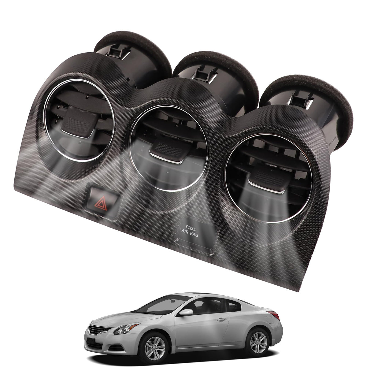 YzusGomumu E771-5111E100 center console vent front view, enhances cabin airflow control.