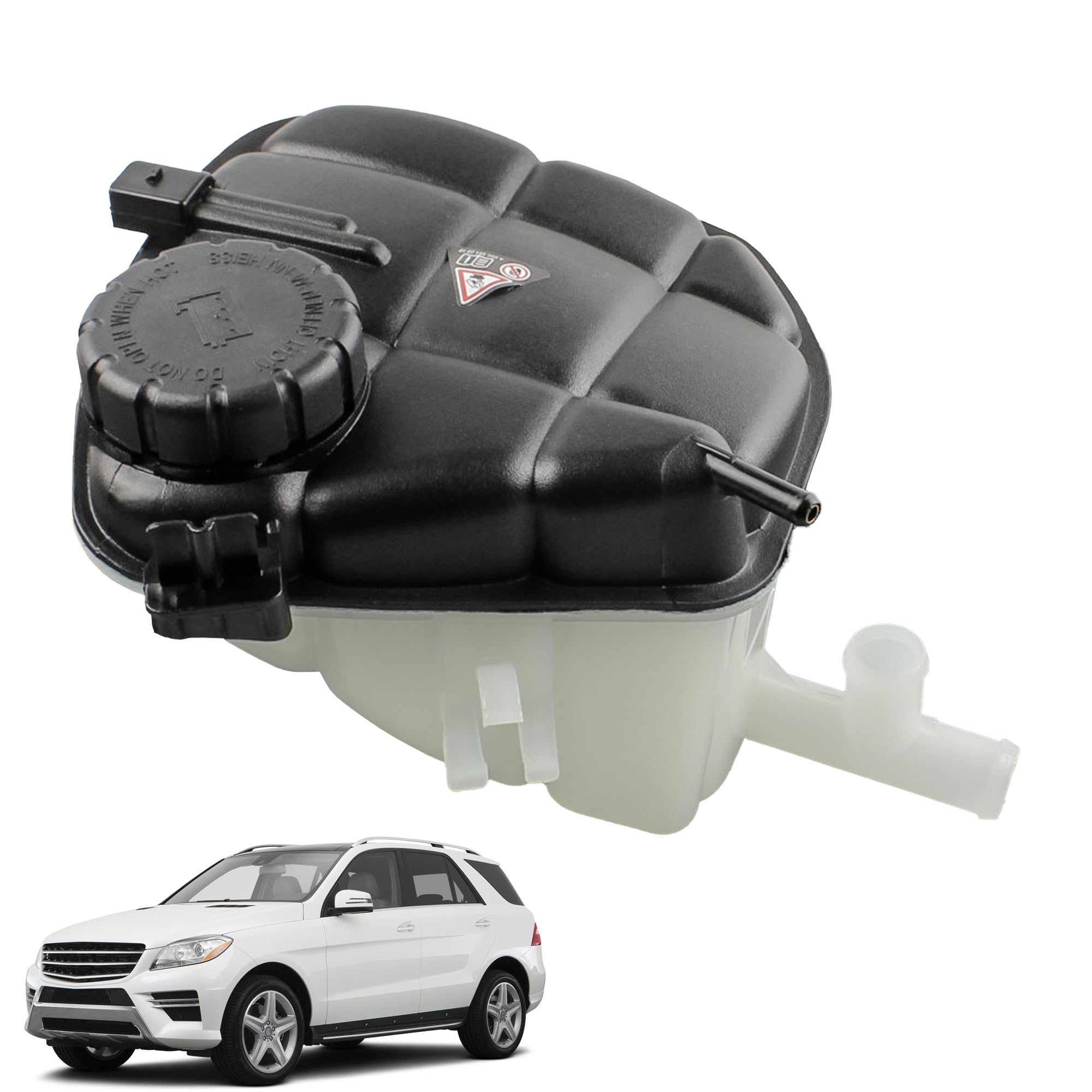 YzusGomumu coolant overflow reservoir with sensor and cap for Mercedes, enhances real-time monitoring.