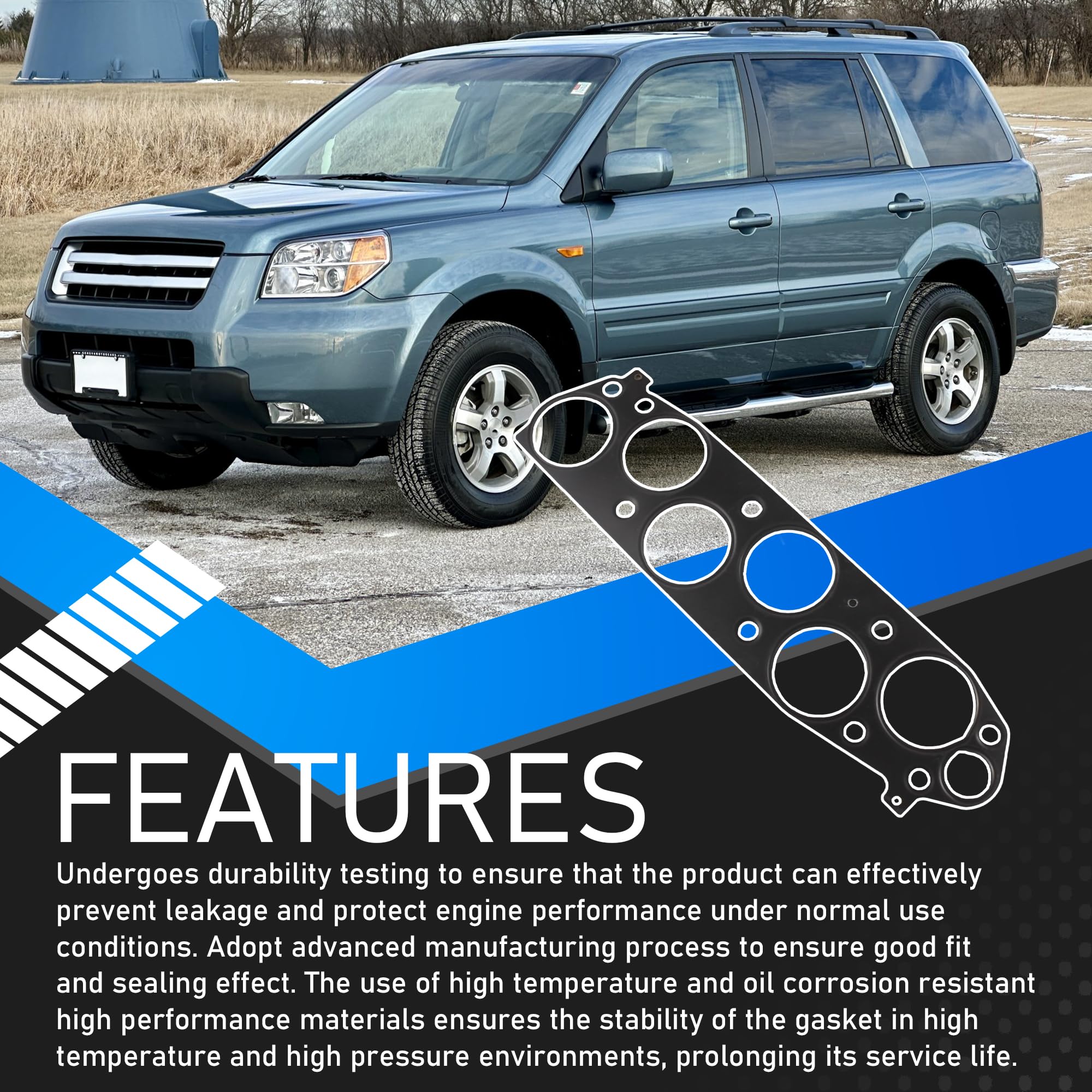 YzusGomumu gasket installed on Honda Pilot 3.5L demonstrates a snug seal.