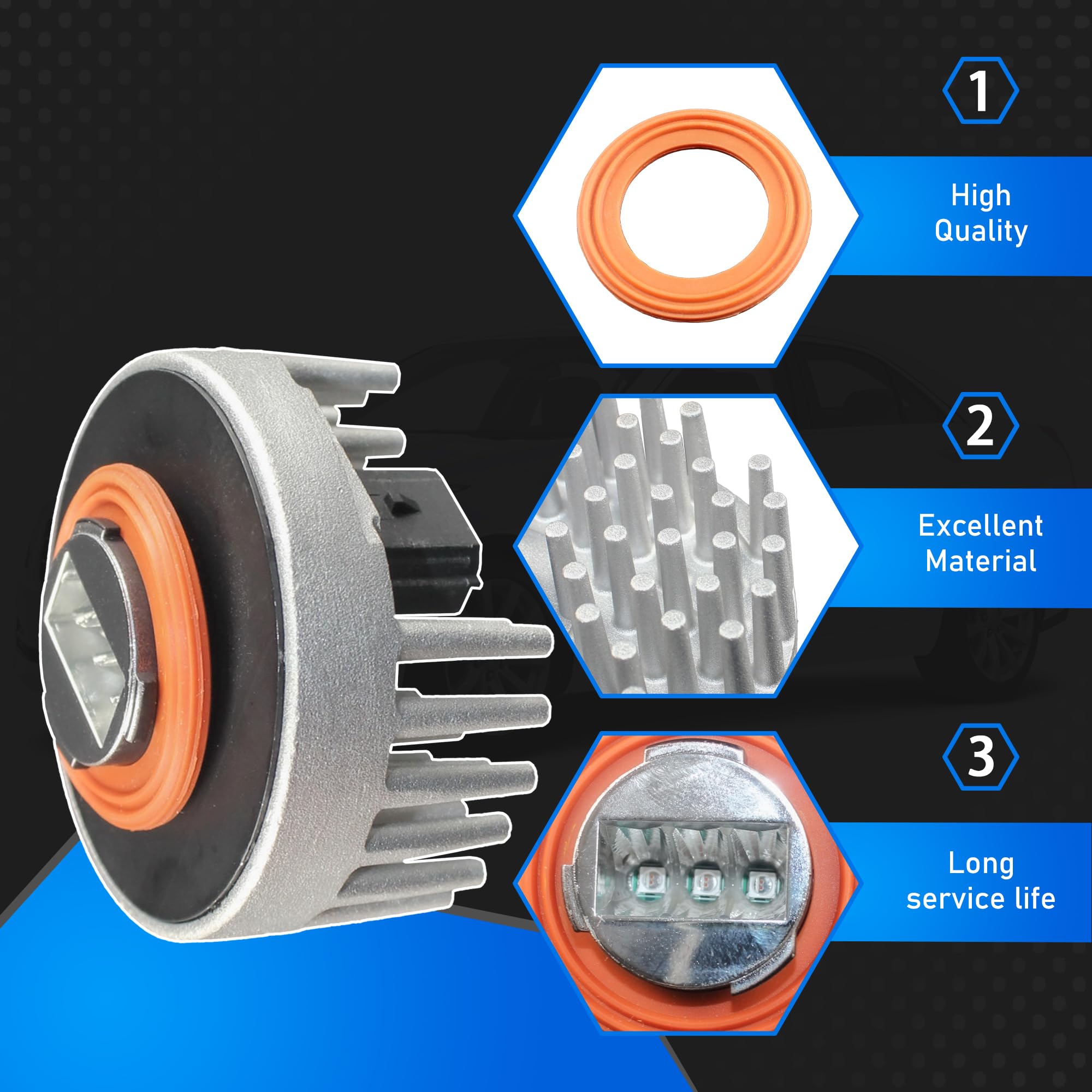 YzusGomumu high heat resistant materials resist fading in Cadillac tail lights.