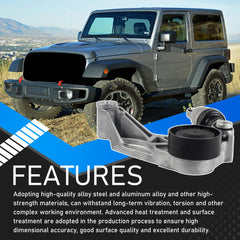 Jeep Wrangler installation with YzusGomumu kit supports belt alignment