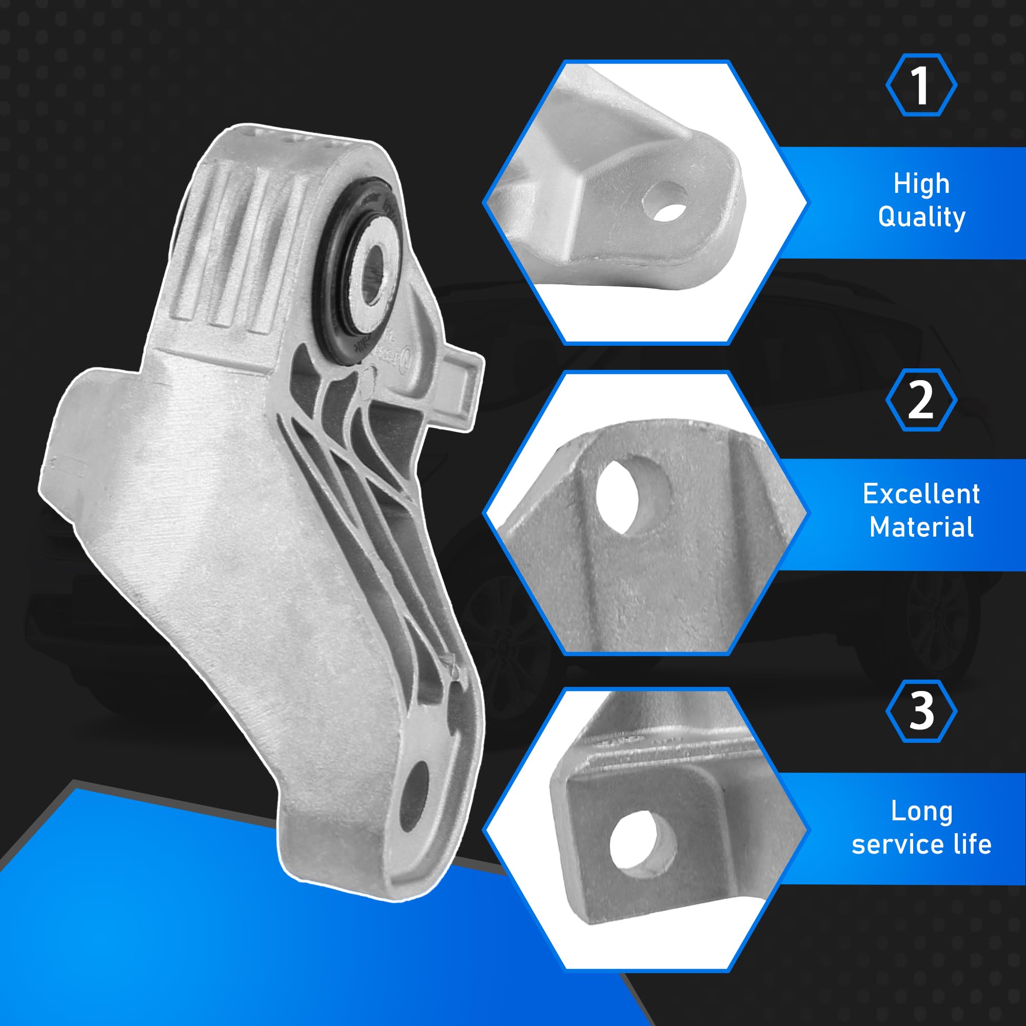 Durable metal construction enhances bracket strength and longevity under road wear
