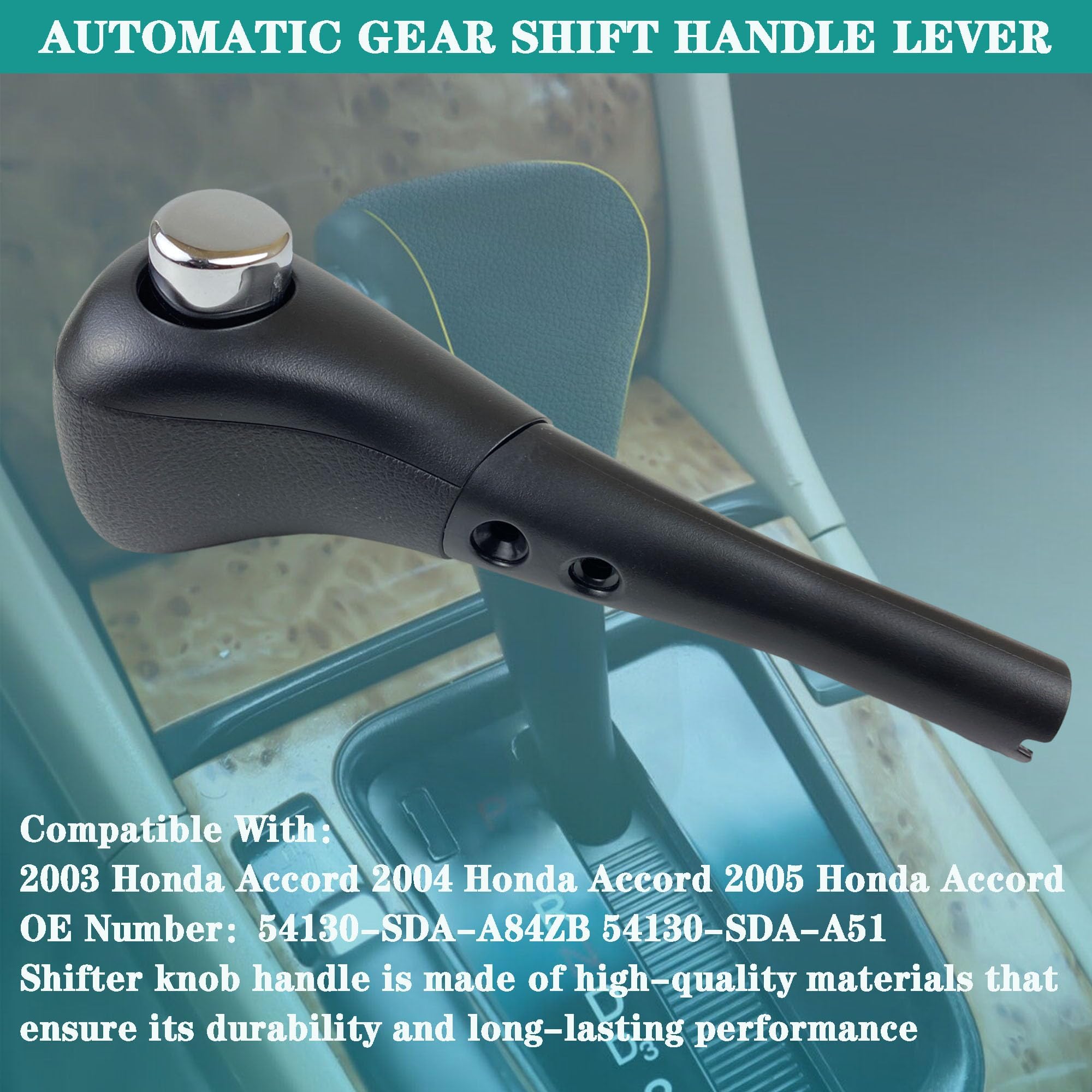 YzusGomumu OE replacement shifter knob for Honda Accord 2003-2006 fit.