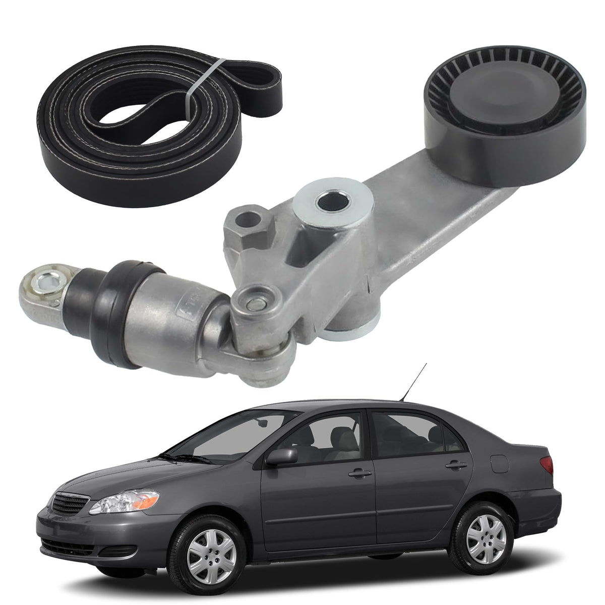 YzusGomumu serpentine belt drive kit 6PK1880 for consistent power transfer.