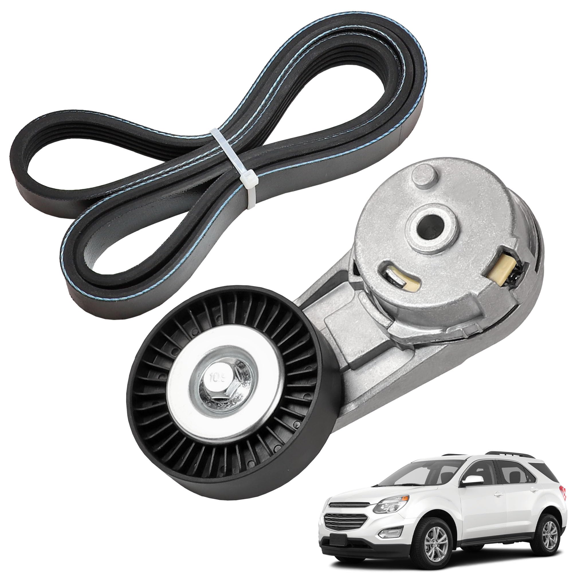 YzusGomumu Serpentine belt tensioner kit front view shows sturdy construction for proper belt tension