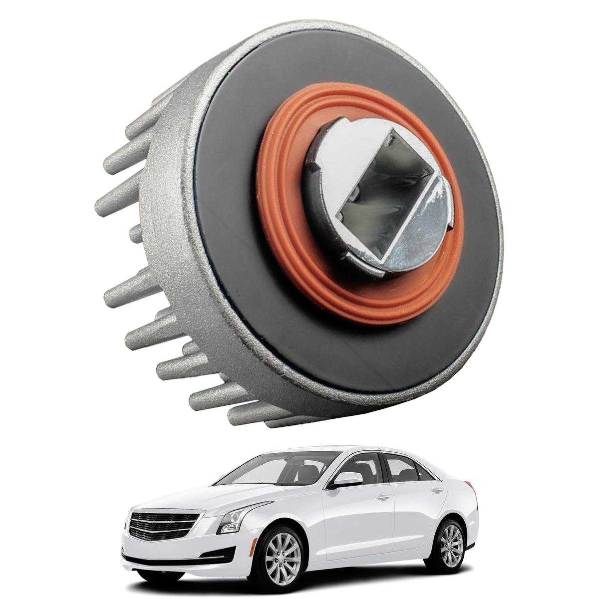 YzusGomumu tail light bulb unit installed on Cadillac ATS/XTS for enhanced night visibility.