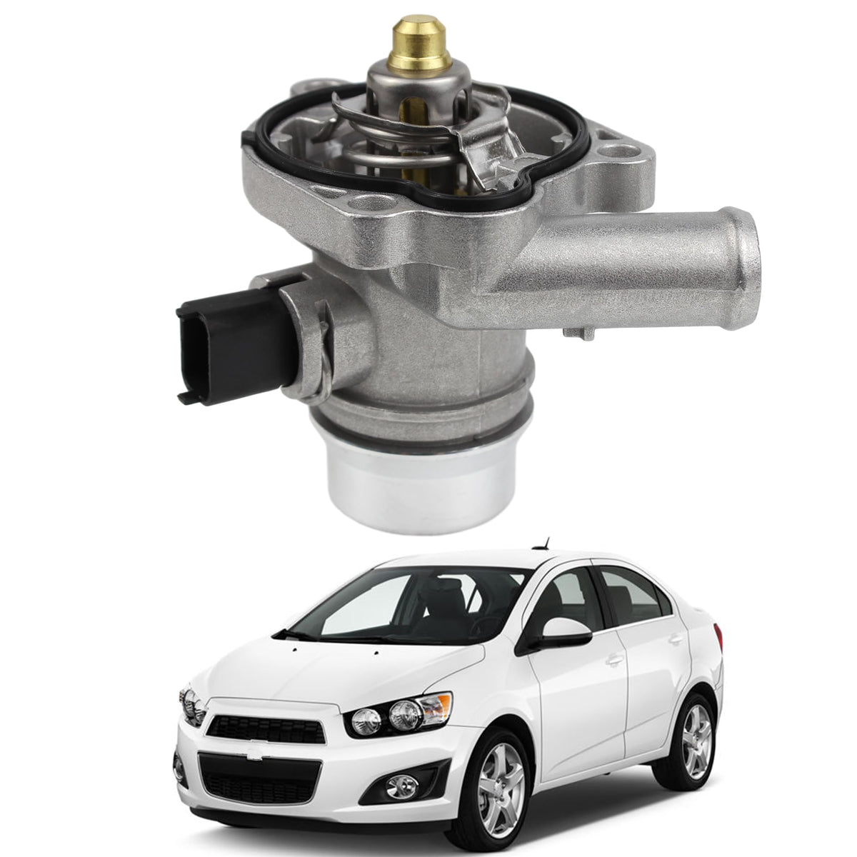 YzusGomumu upgrade aluminium thermostat housing assembly shows robust cooling-ready design
