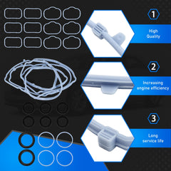 YzusGomumu valve cover gasket components laid out for a complete seal solution