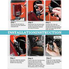 YzusGomumu weather-resistant wiring promotes reliable trailer lights in challenging conditions