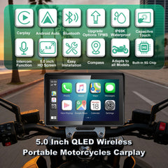 YZW IPS touchscreen 5-inch for clear visibility and glove-friendly control